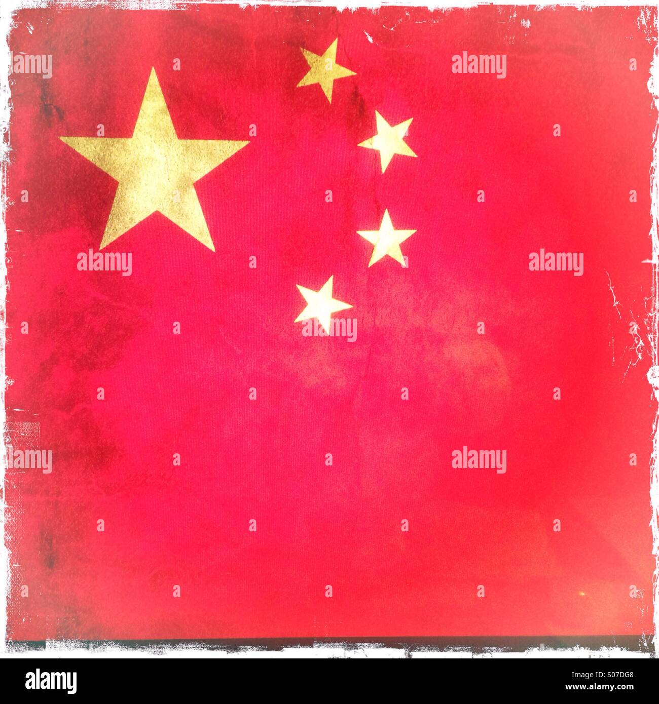 Bandiera della Cina Foto Stock