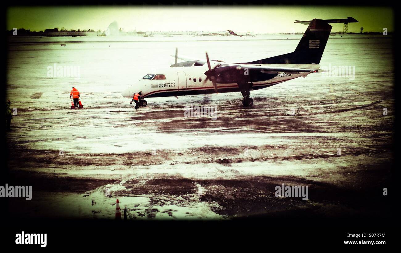 La fuga dalla Buffalo; Polar Express volo Foto Stock