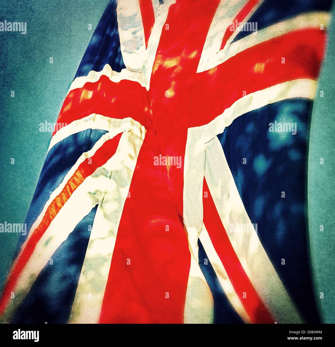 Union Jack - battenti bandiera britannica - Cool Britannia Foto Stock