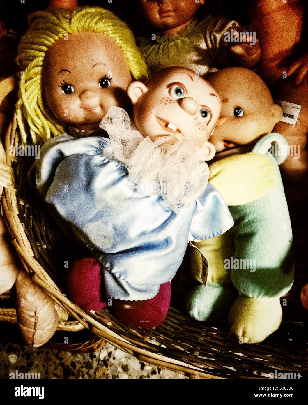 Creepy abbandonato bambole Foto Stock