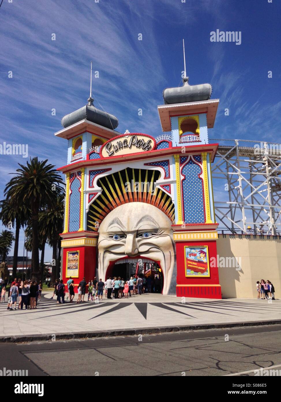 Il Luna Park, St Kilda, Melbourne Foto Stock