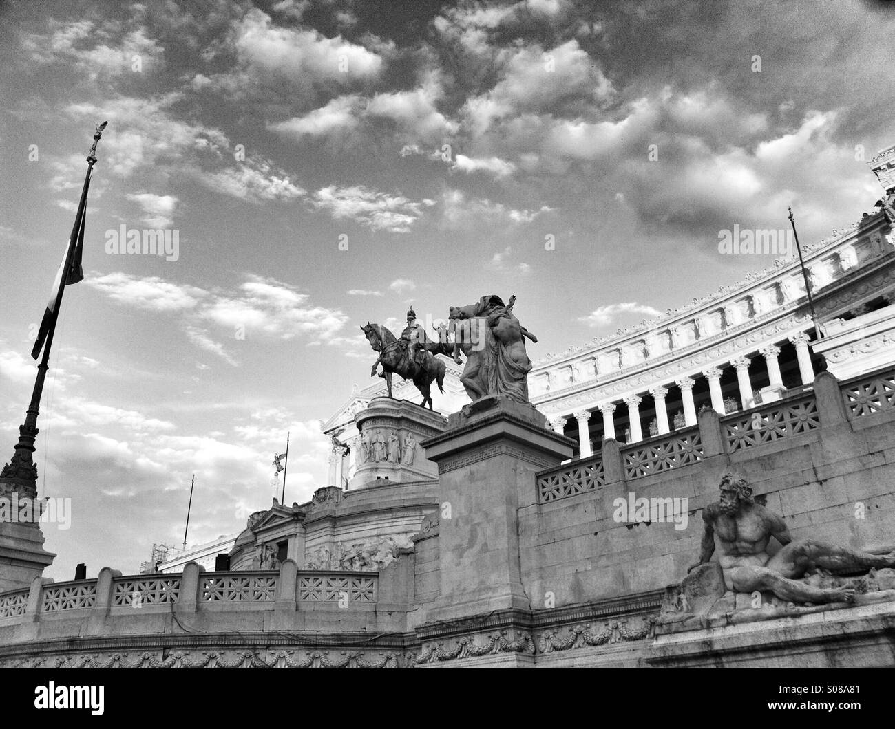 Altare della Patria, piazza Venezia, Roma, Italia Foto Stock