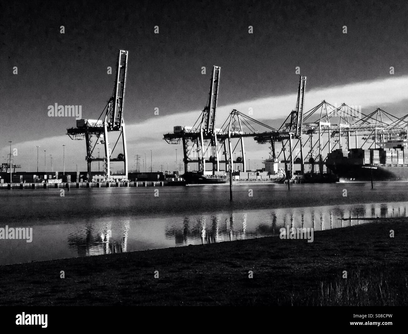 Southampton dock Foto Stock