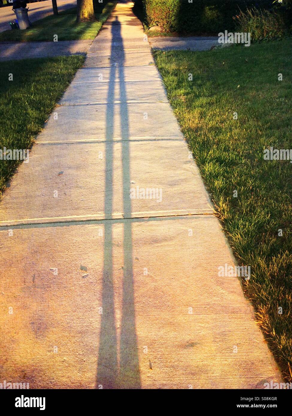 Ombra lunga Foto Stock
