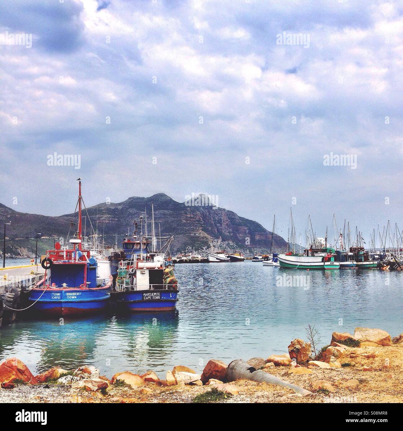 Porto nella città di Simons Foto Stock