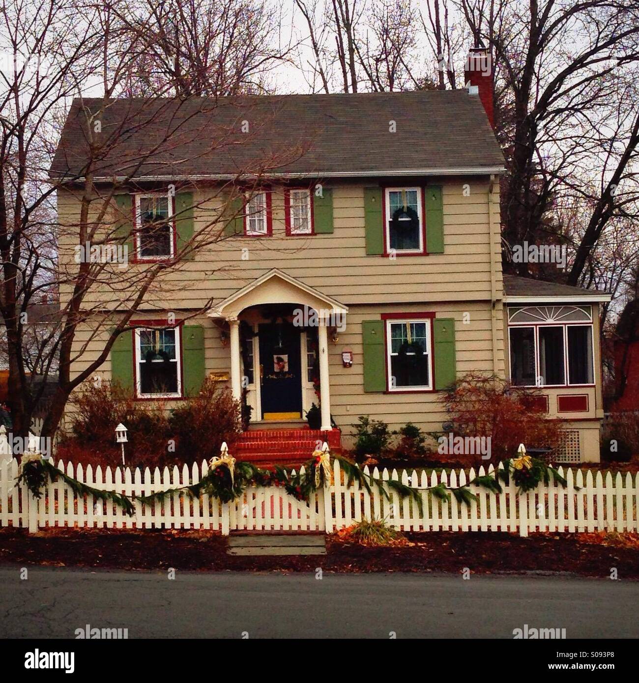 Un giro del secolo la casa in Upstate New York. Foto Stock