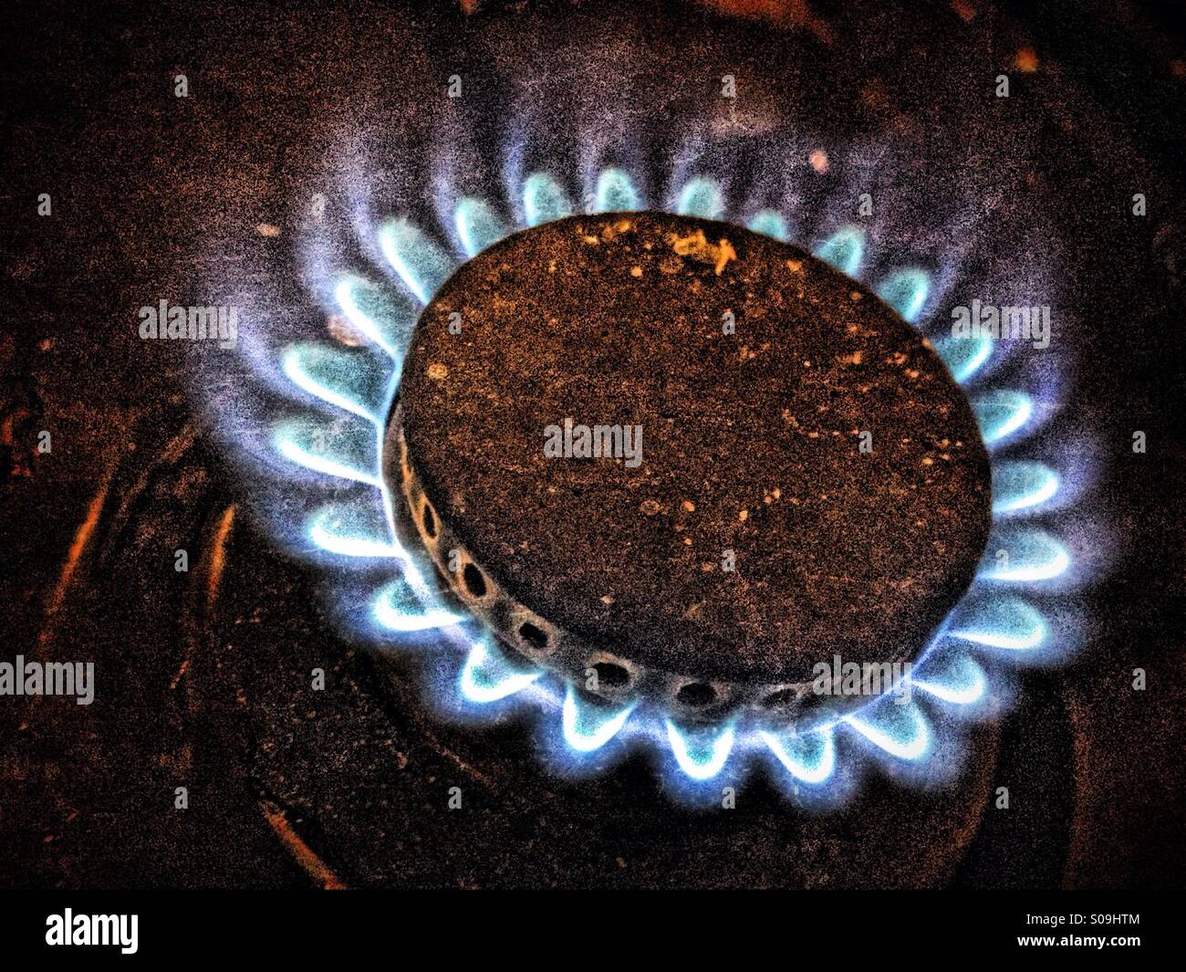 Anello di gas - Immagine stock catturata con smartphone