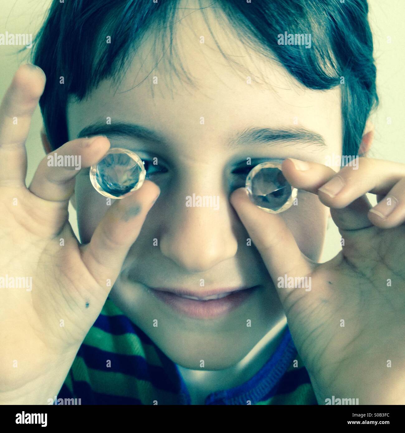 Bambino - Immagine stock catturata con smartphone