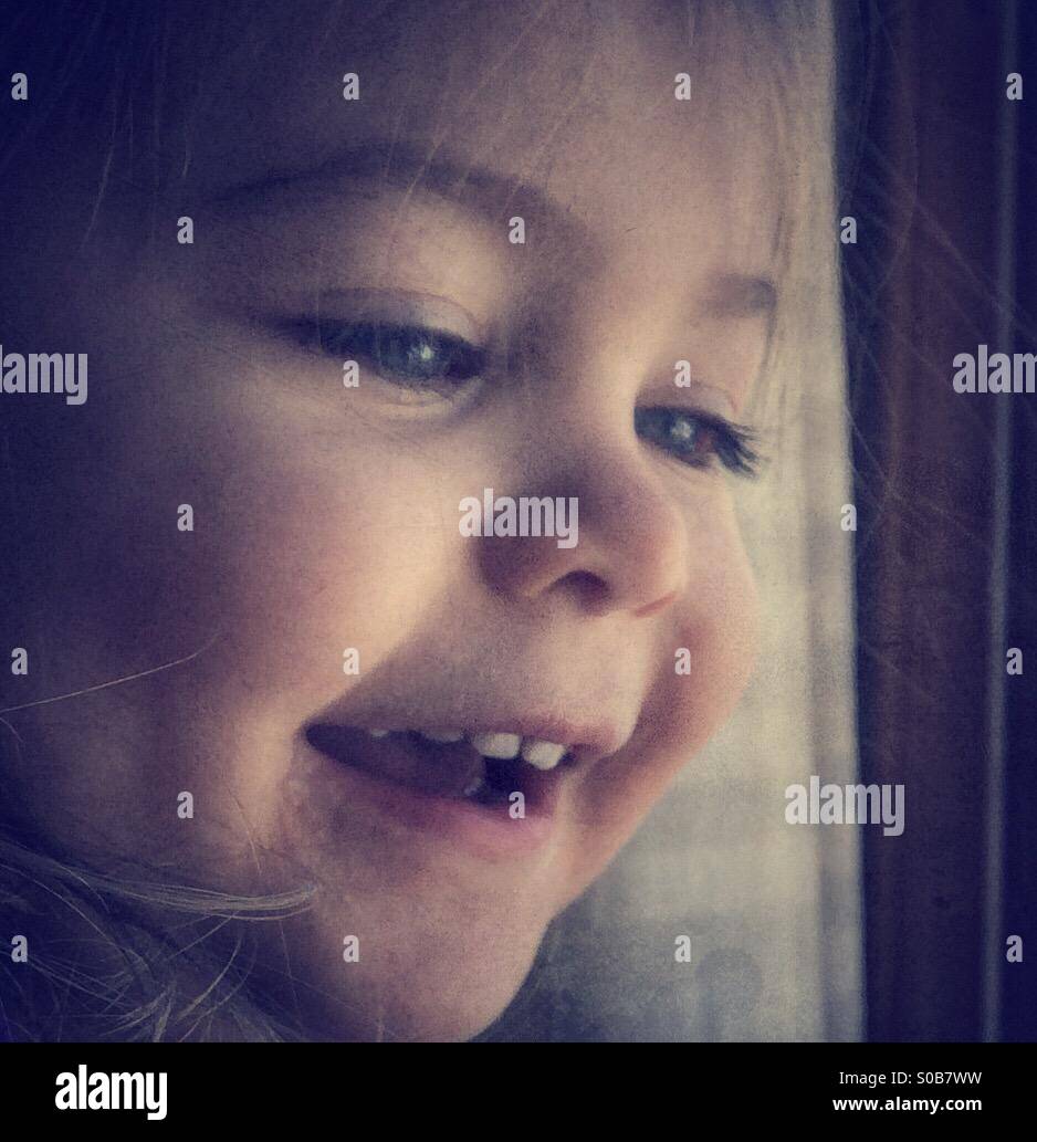 Bambino sorridente Foto Stock