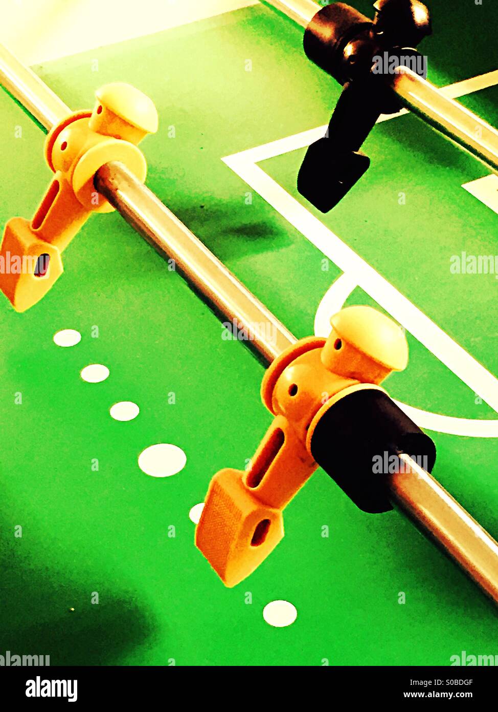 Biliardino - Immagine stock catturata con smartphone