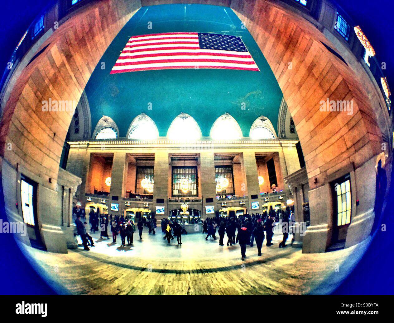 Grand Central Terminal, NYC - Immagine stock catturata con smartphone