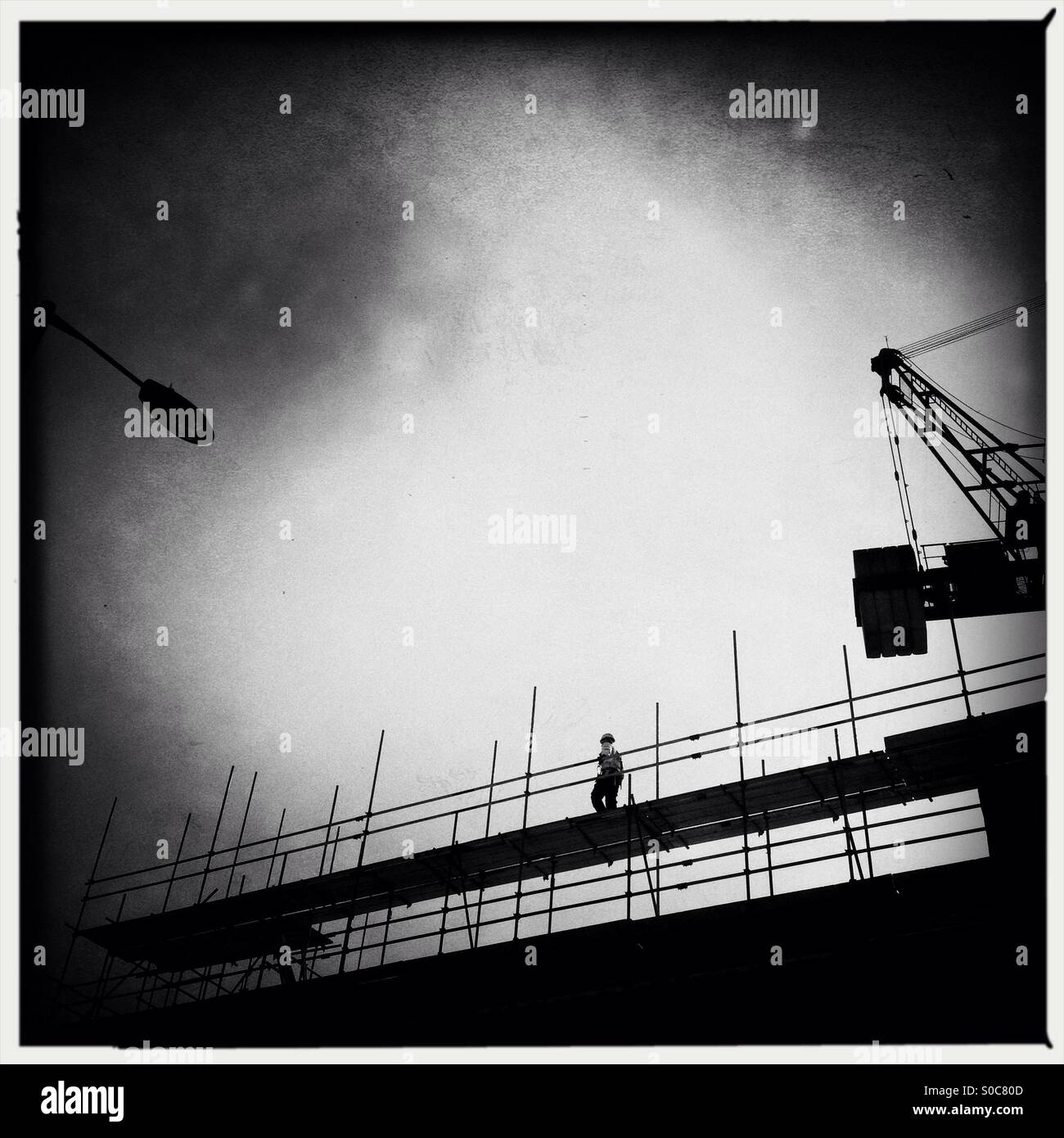 Sito in costruzione a Hackney Londra Foto Stock