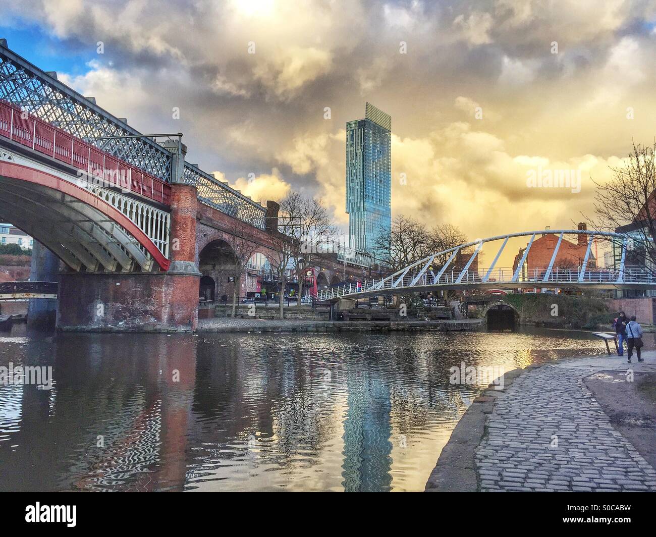 Castlefield canal, Manchester Foto Stock