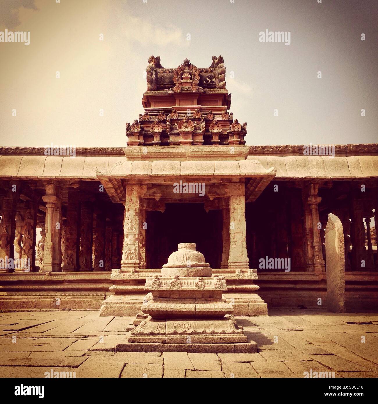 Tempio di Krishna - Immagine stock catturata con smartphone