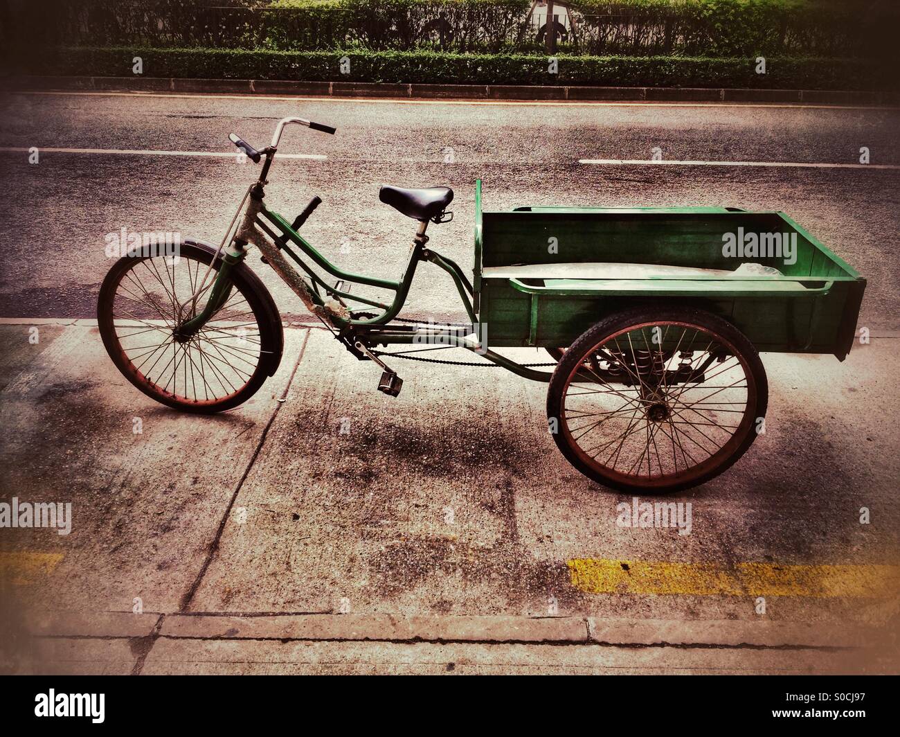 Bicicletta di consegna Foto Stock