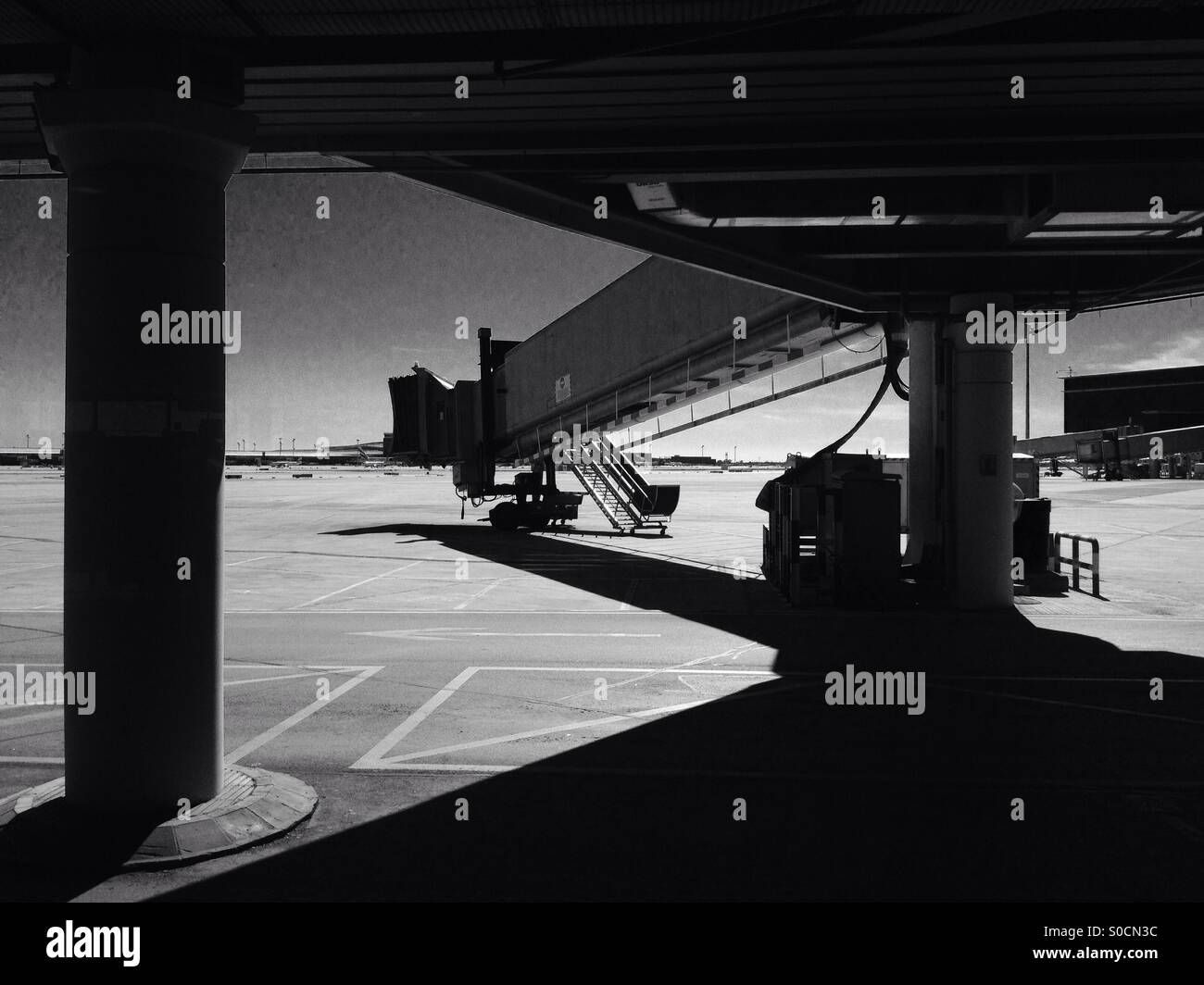 Jetway aeroporto Foto Stock