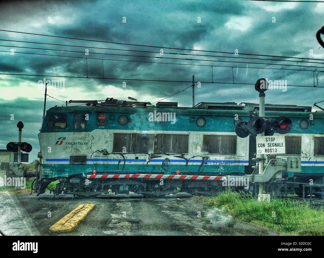 Treno - Immagine stock catturata con smartphone