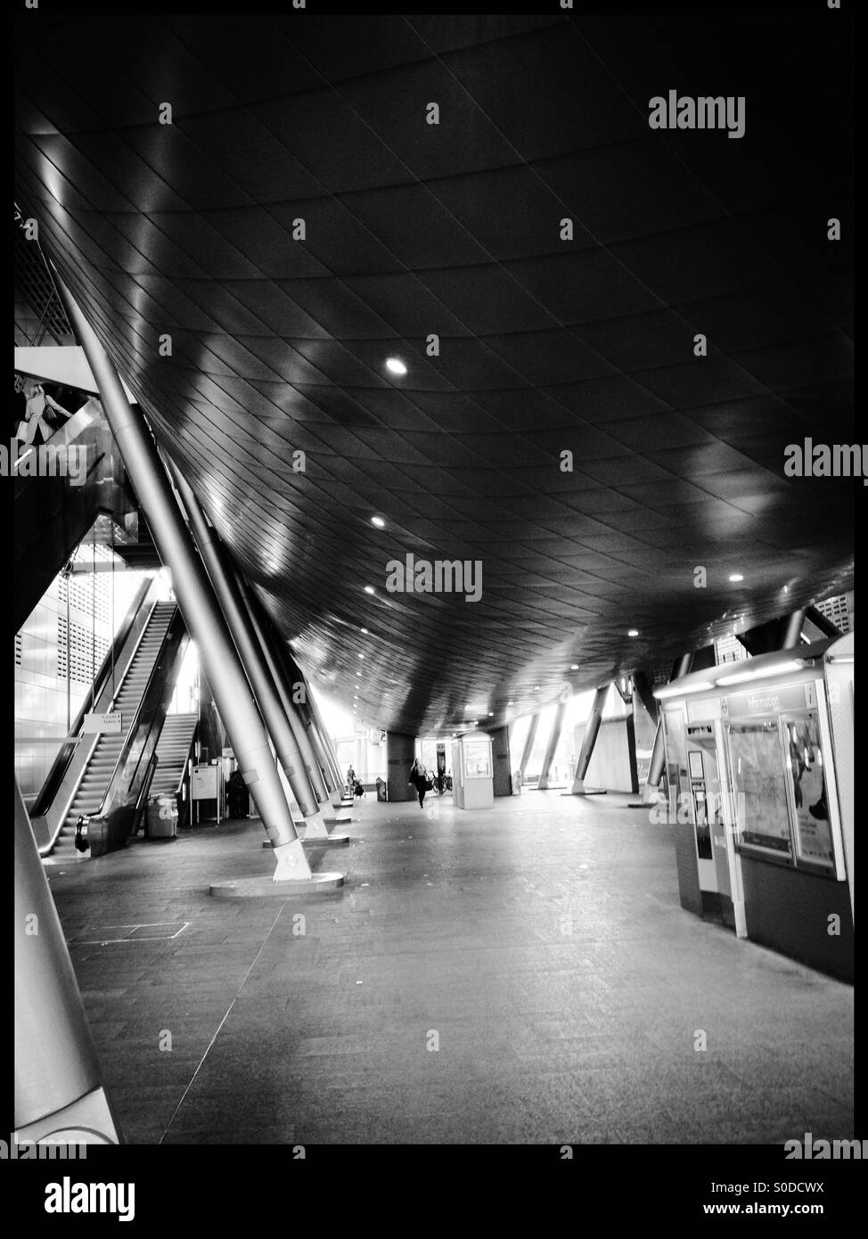 Heron Quay DLR station Foto Stock