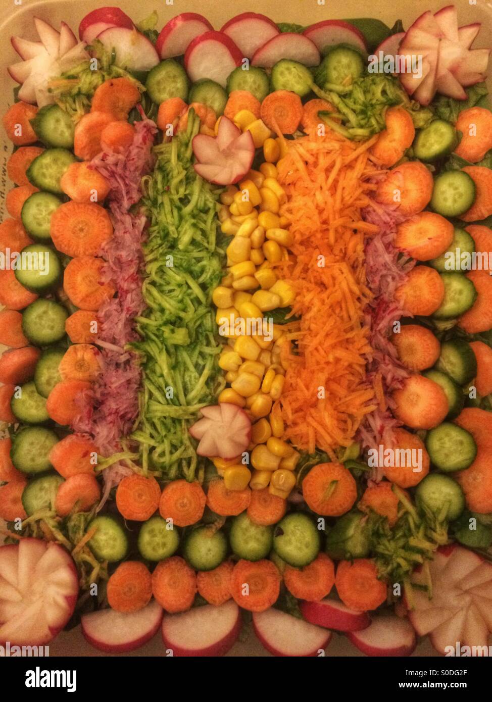 Arabian piatto di insalata - Medio Oriente Foto Stock