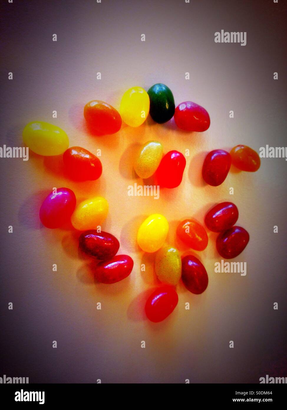 Fagioli di gelatina. - Immagine stock catturata con smartphone