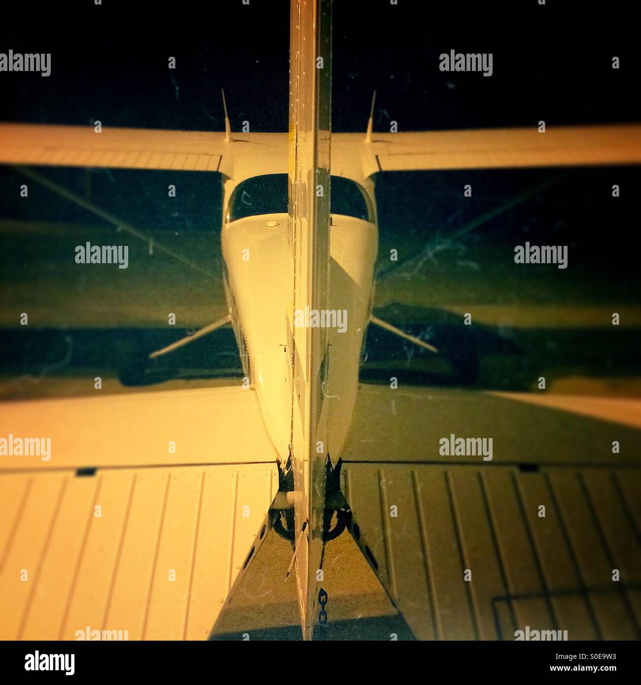 Un piccolo aereo privato Foto Stock