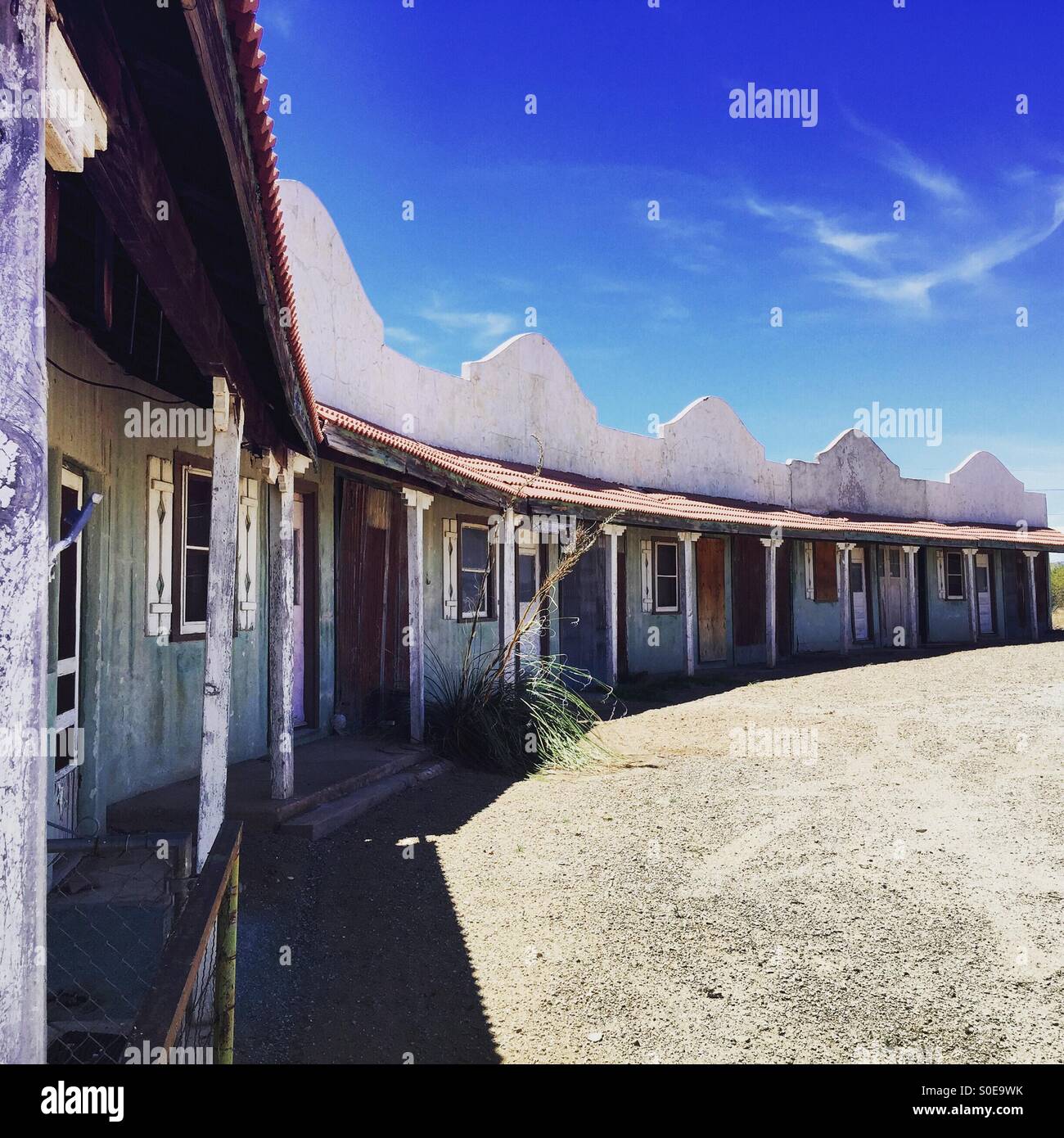 Motel abbandonati in Lordsburg New Mexico Foto Stock