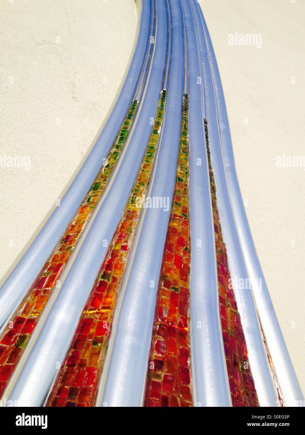 Arte del mosaico - Immagine stock catturata con smartphone