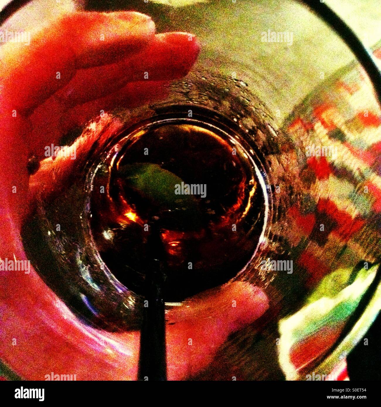 Un bicchiere di cola. Foto Stock