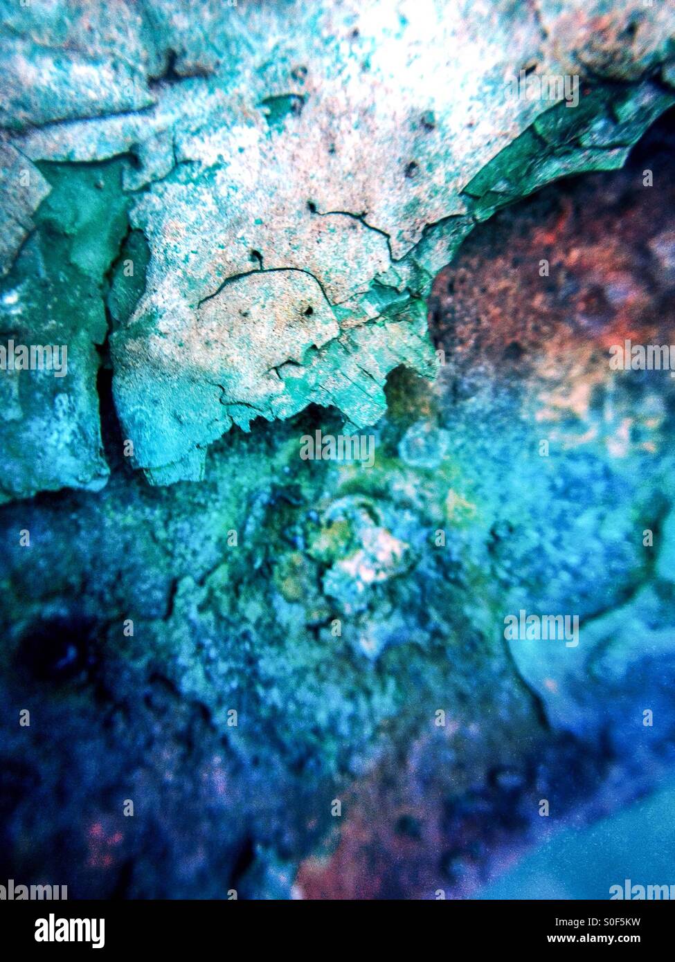 Close up di ruggine - Immagine stock catturata con smartphone