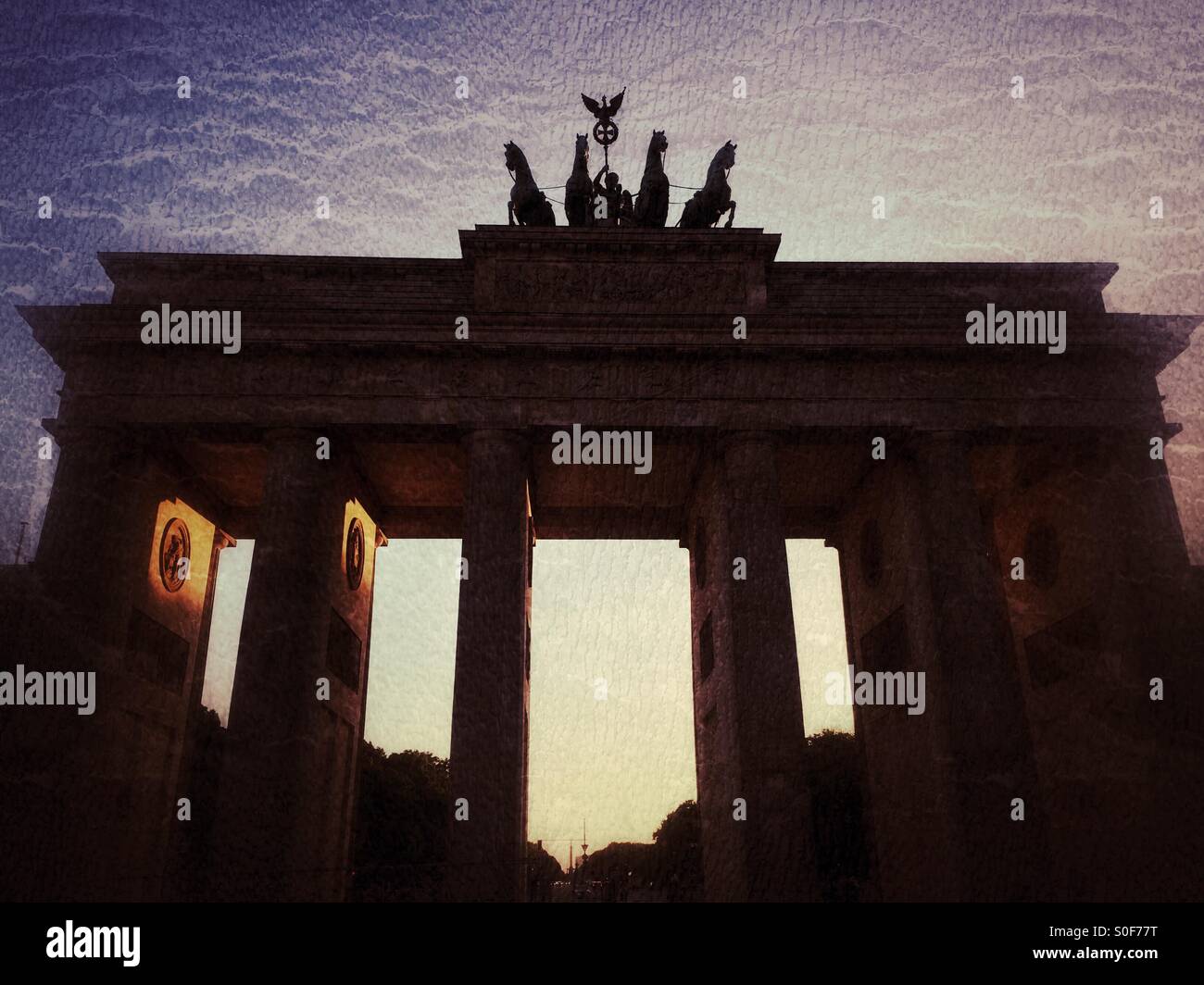 Berlin Brandenburg Gate - Immagine stock catturata con smartphone