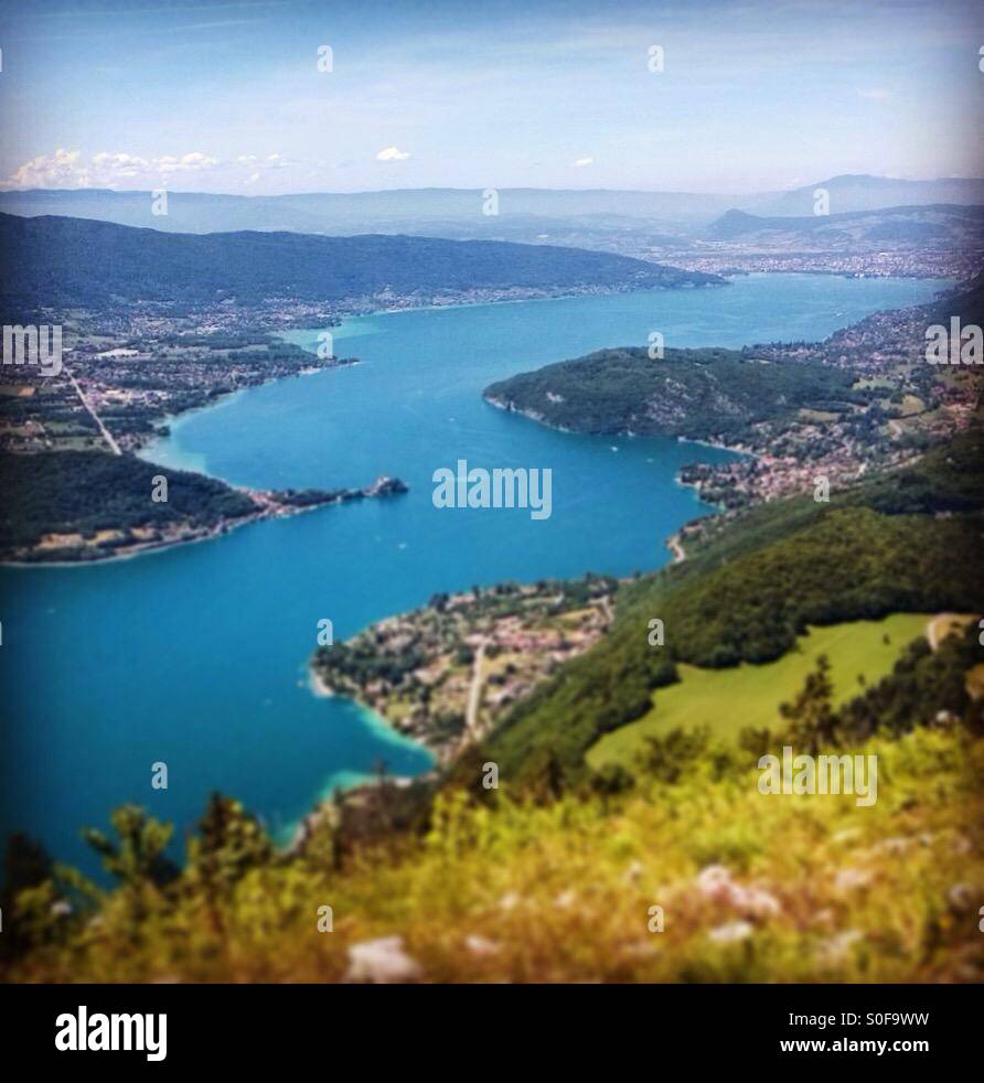 Il lago di Annecy Francia Foto Stock