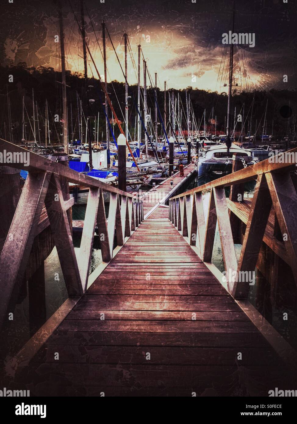 La marina rebak. - Immagine stock catturata con smartphone