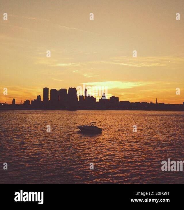 Philadelphia tramonto Foto Stock