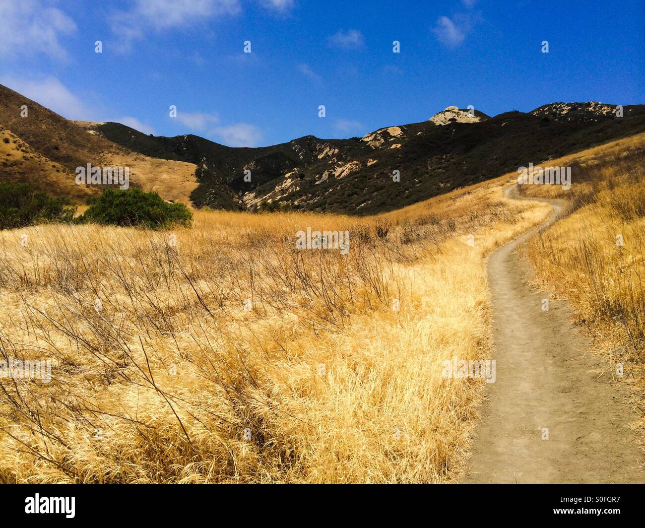 Escursioni a piedi lungo la Gaviota costa in California, Stati Uniti d'America Foto Stock
