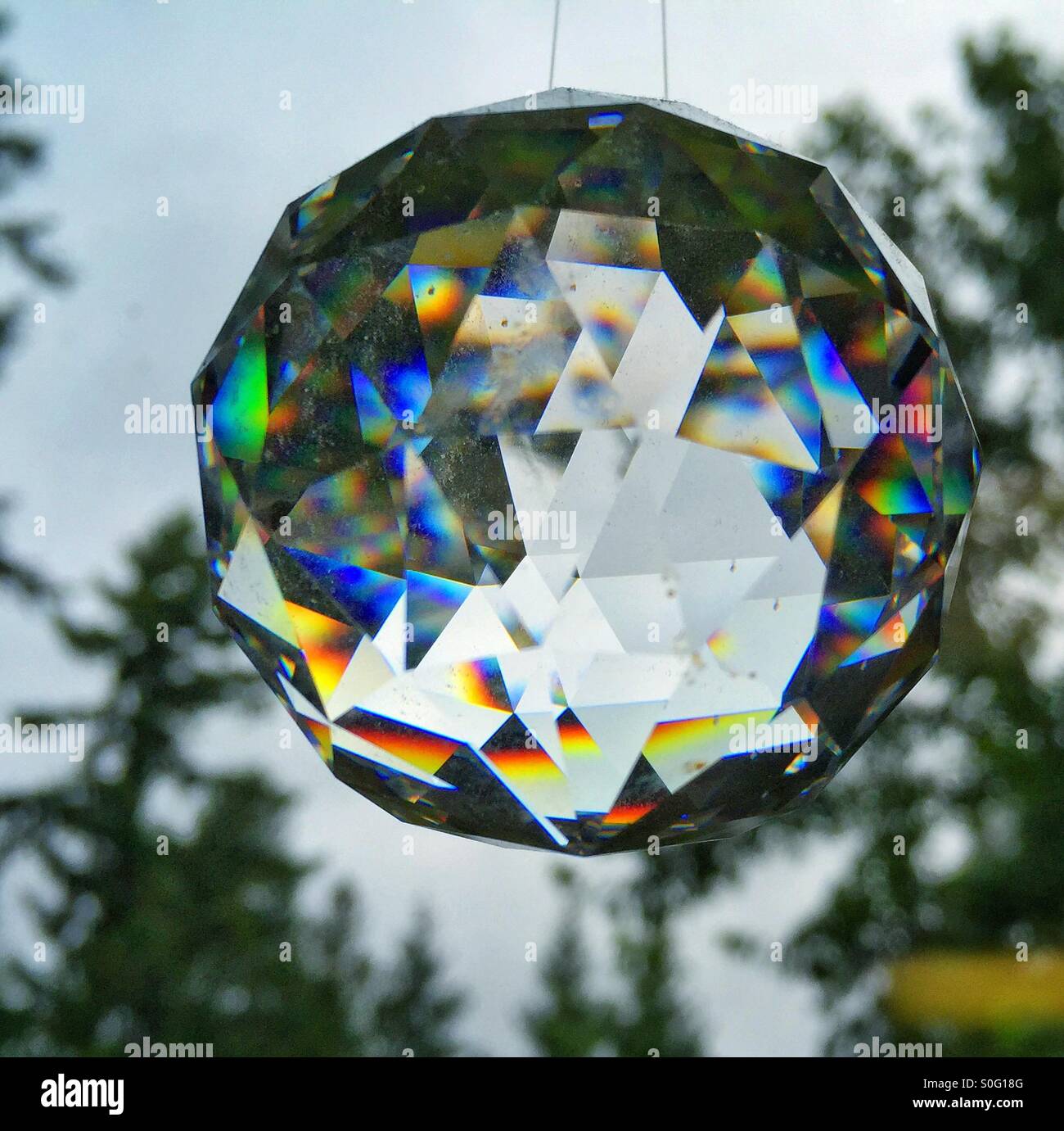 sfera di cristallo - Immagine stock catturata con smartphone