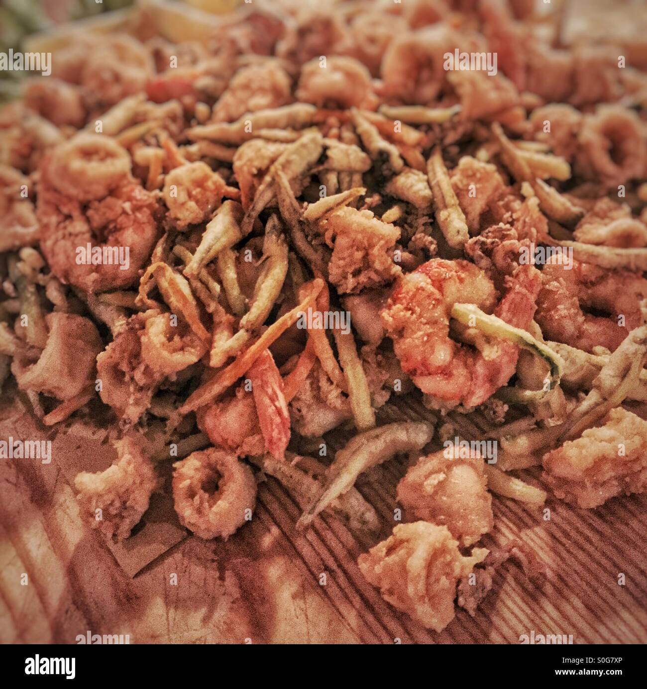 Pesce e frutti di mare RFI - Immagine stock catturata con smartphone