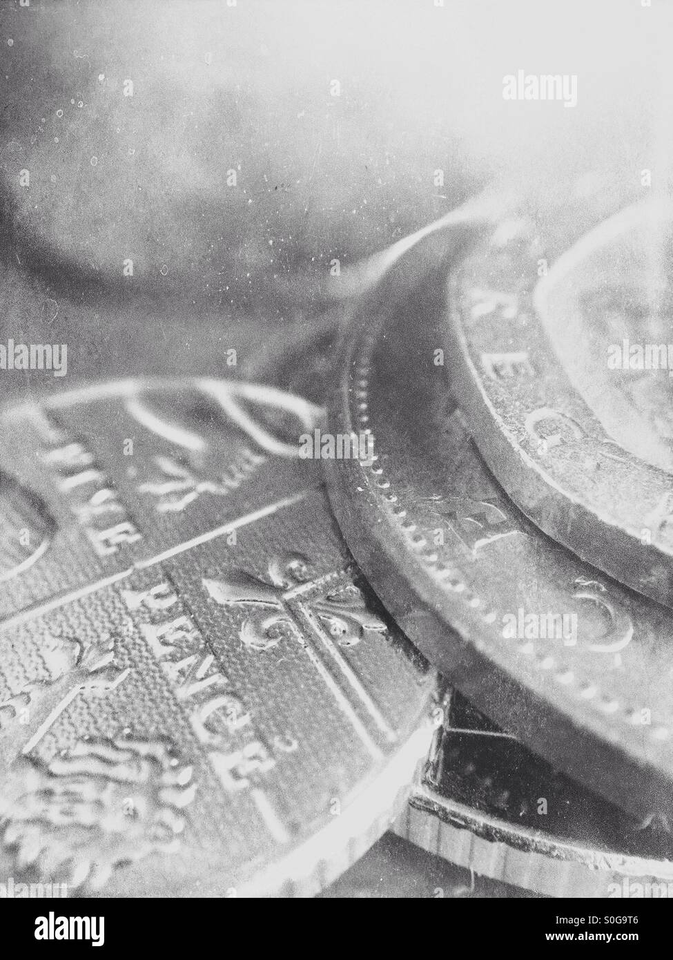 Valuta britannica - Immagine stock catturata con smartphone