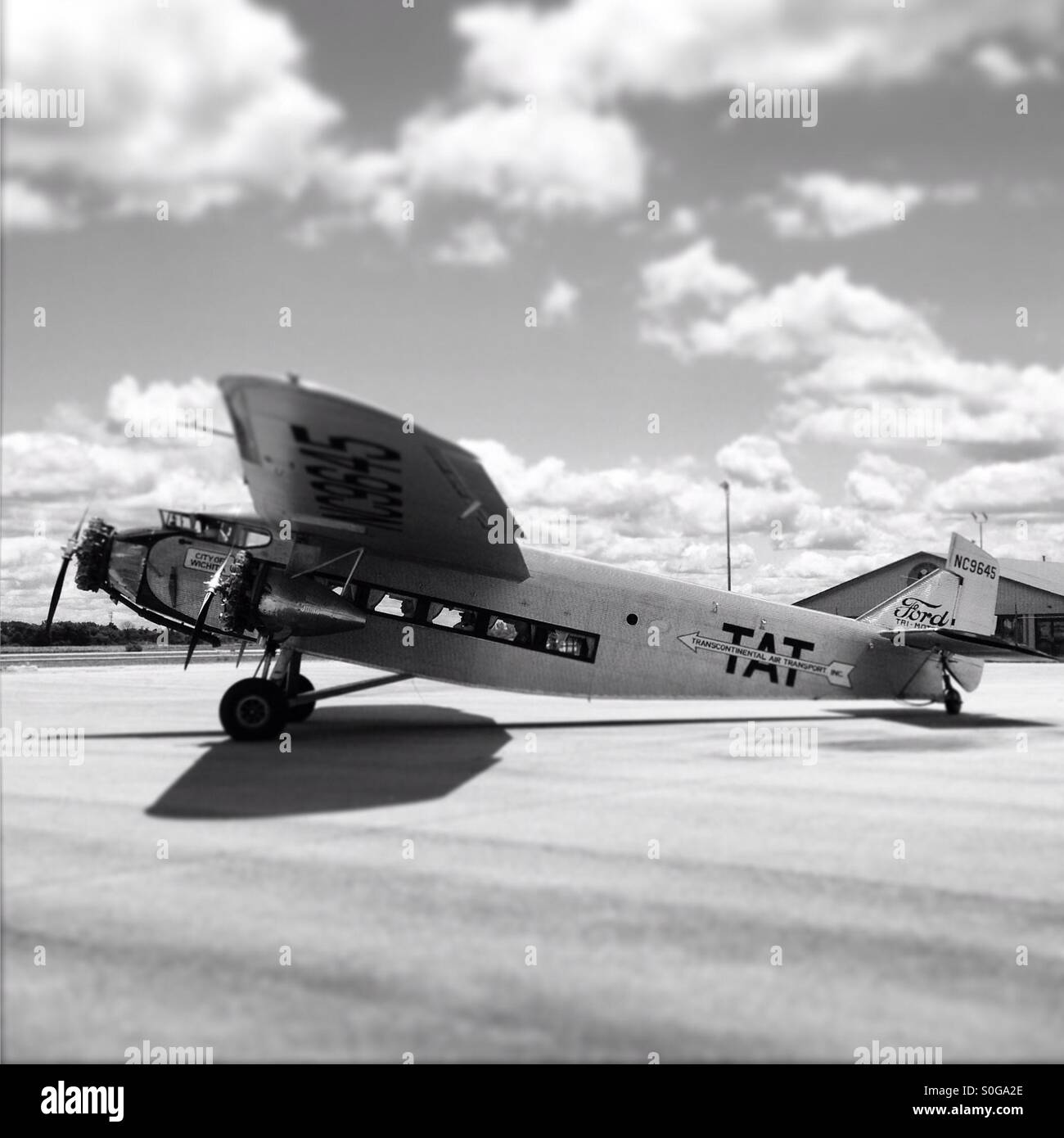 Ford Tri-Motor aereo. Aeroplani storici. Foto Stock