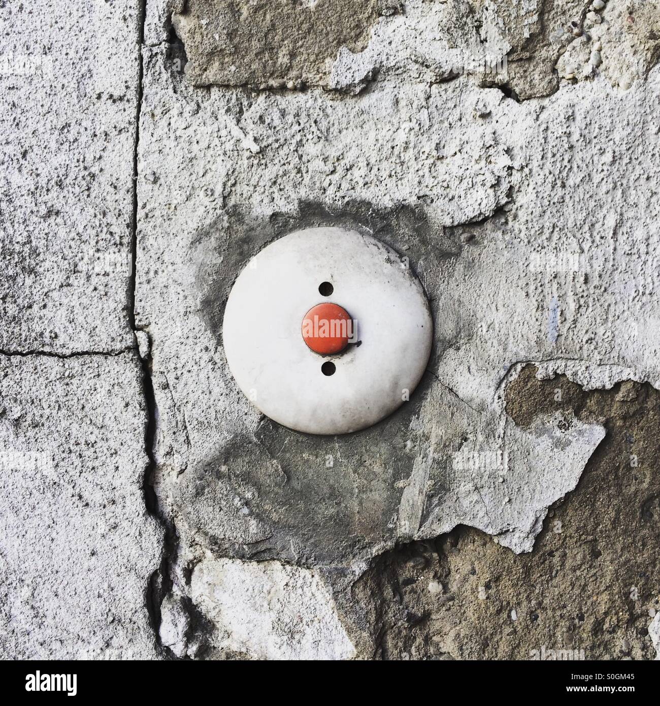 Un rosso del campanello di Vienna in Austria. Foto Stock