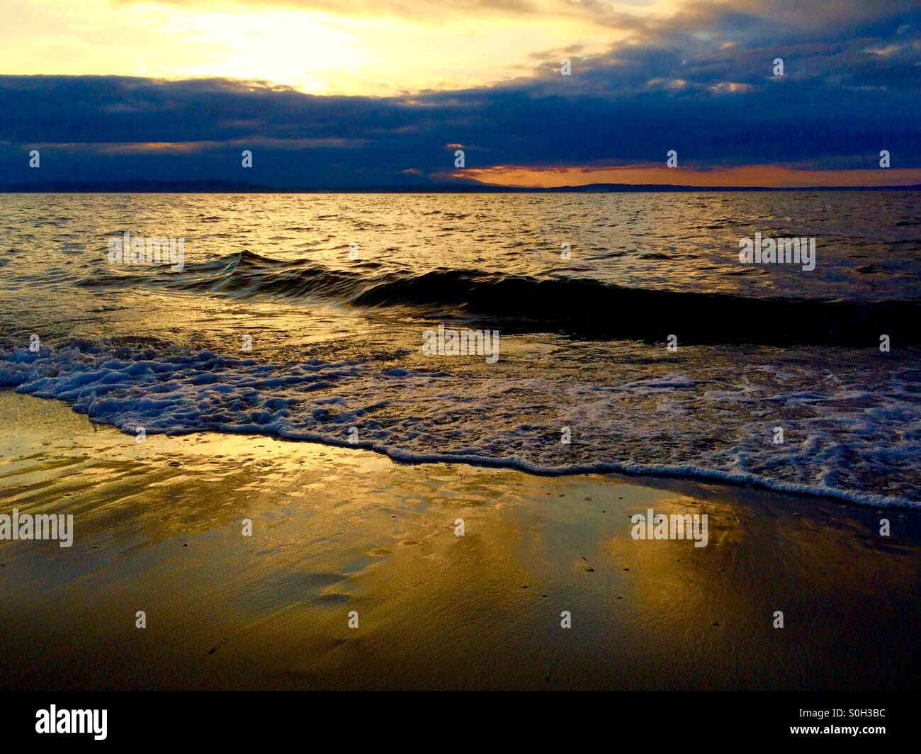 Spiaggia di Alki Foto Stock