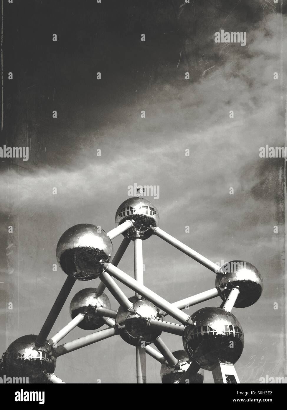 L'Atomium di Bruxelles, in Belgio Foto Stock