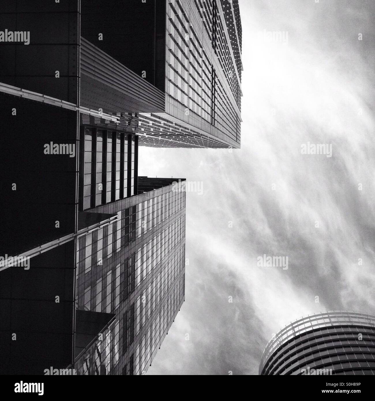 Grattacieli di raschiatura del cielo Foto Stock