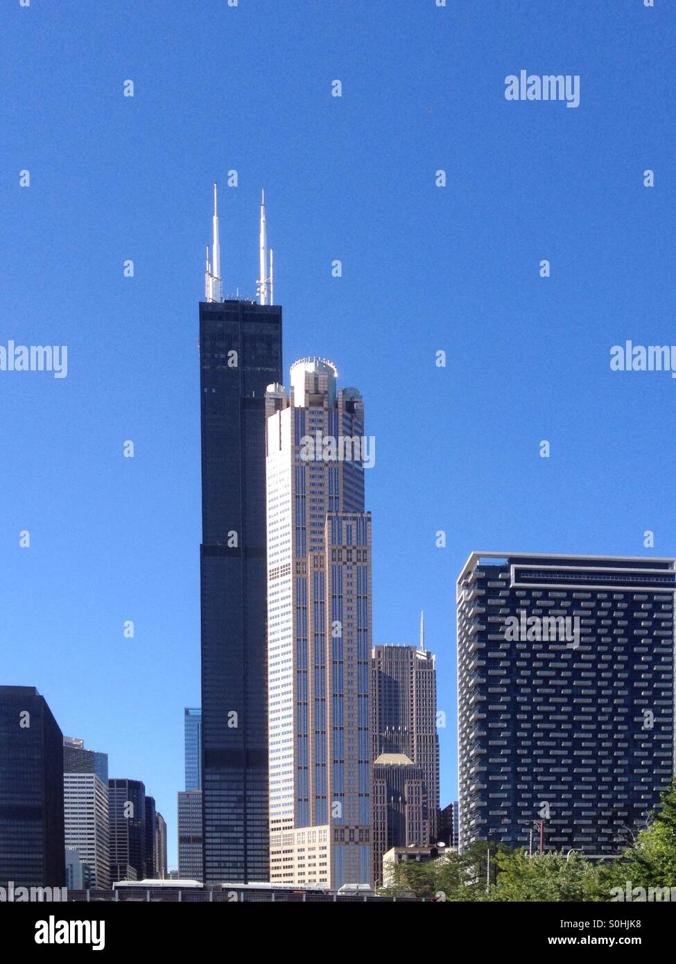 Willis Towers Chicago Foto Stock