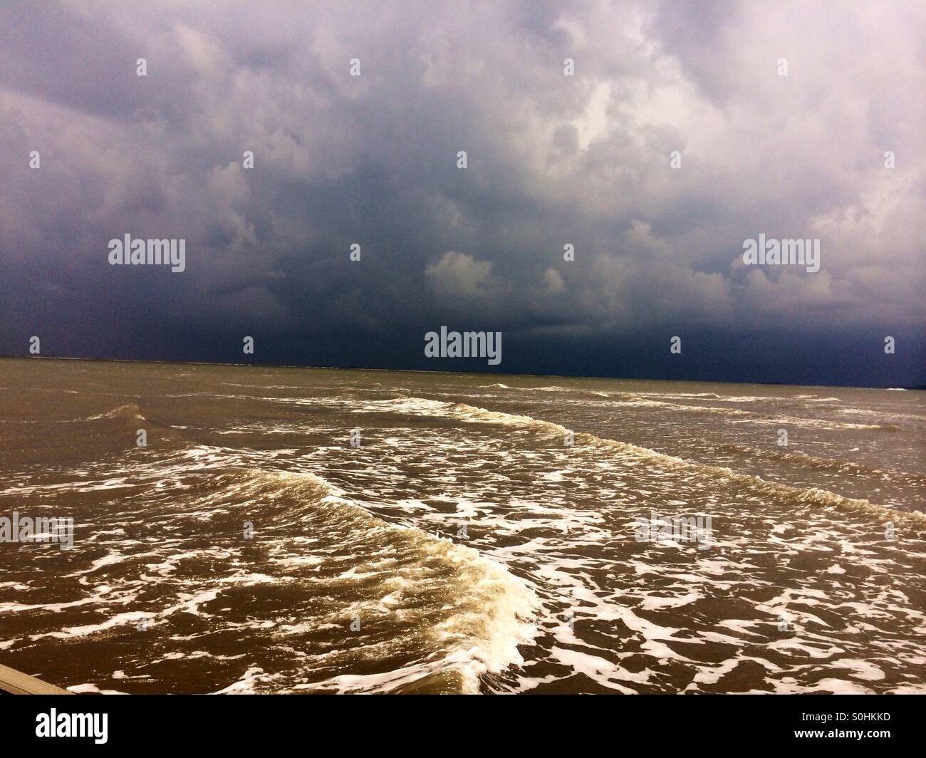 Tempesta estiva sull'Atlantico Foto Stock