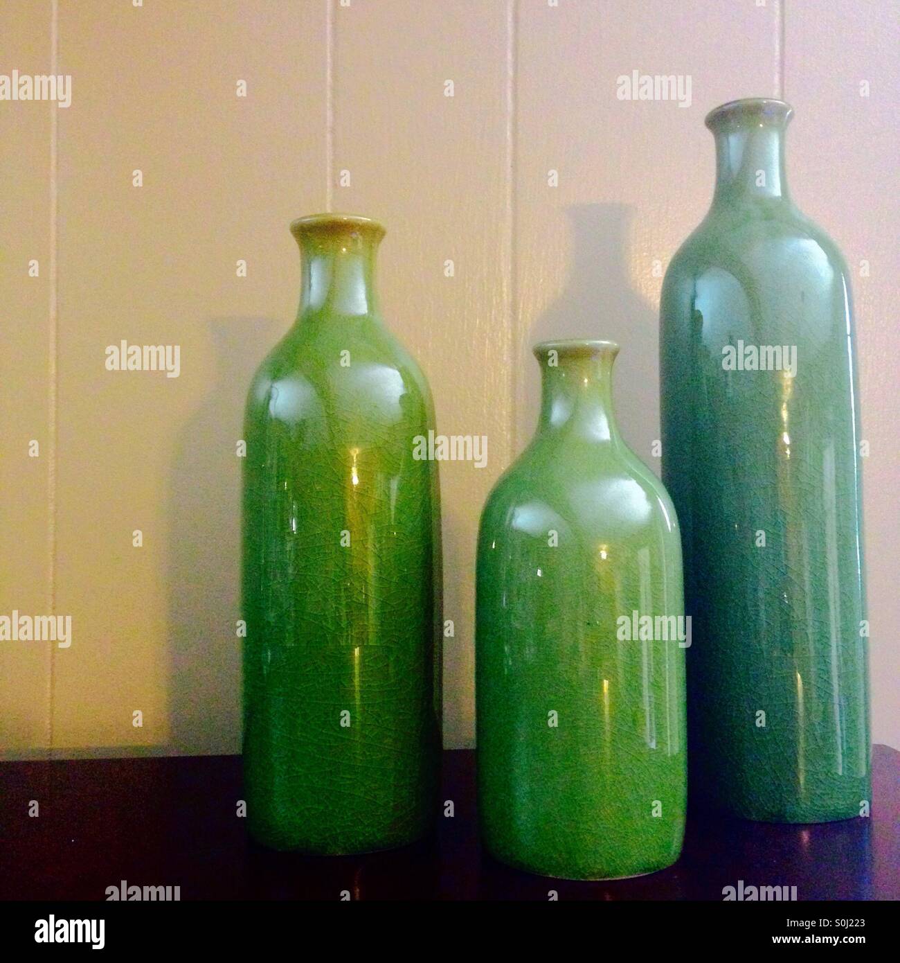 Vaso verde Foto Stock