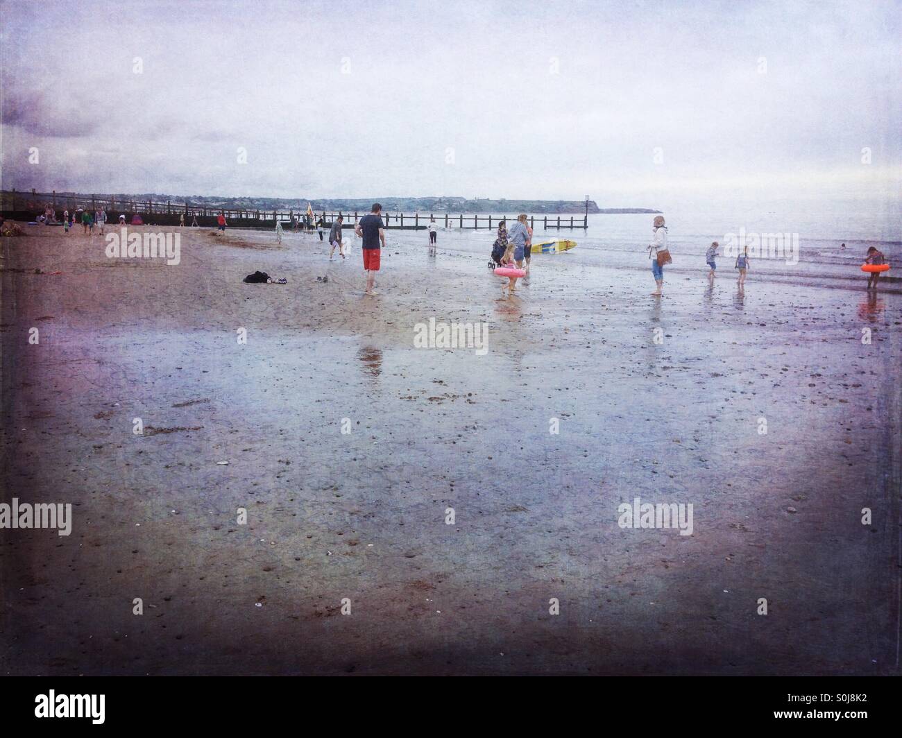 Dawlish Warren beach, - Immagine stock catturata con smartphone