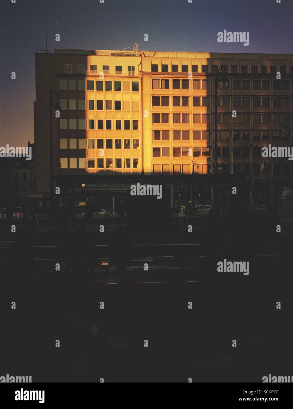 Piazza del sole in città Foto Stock