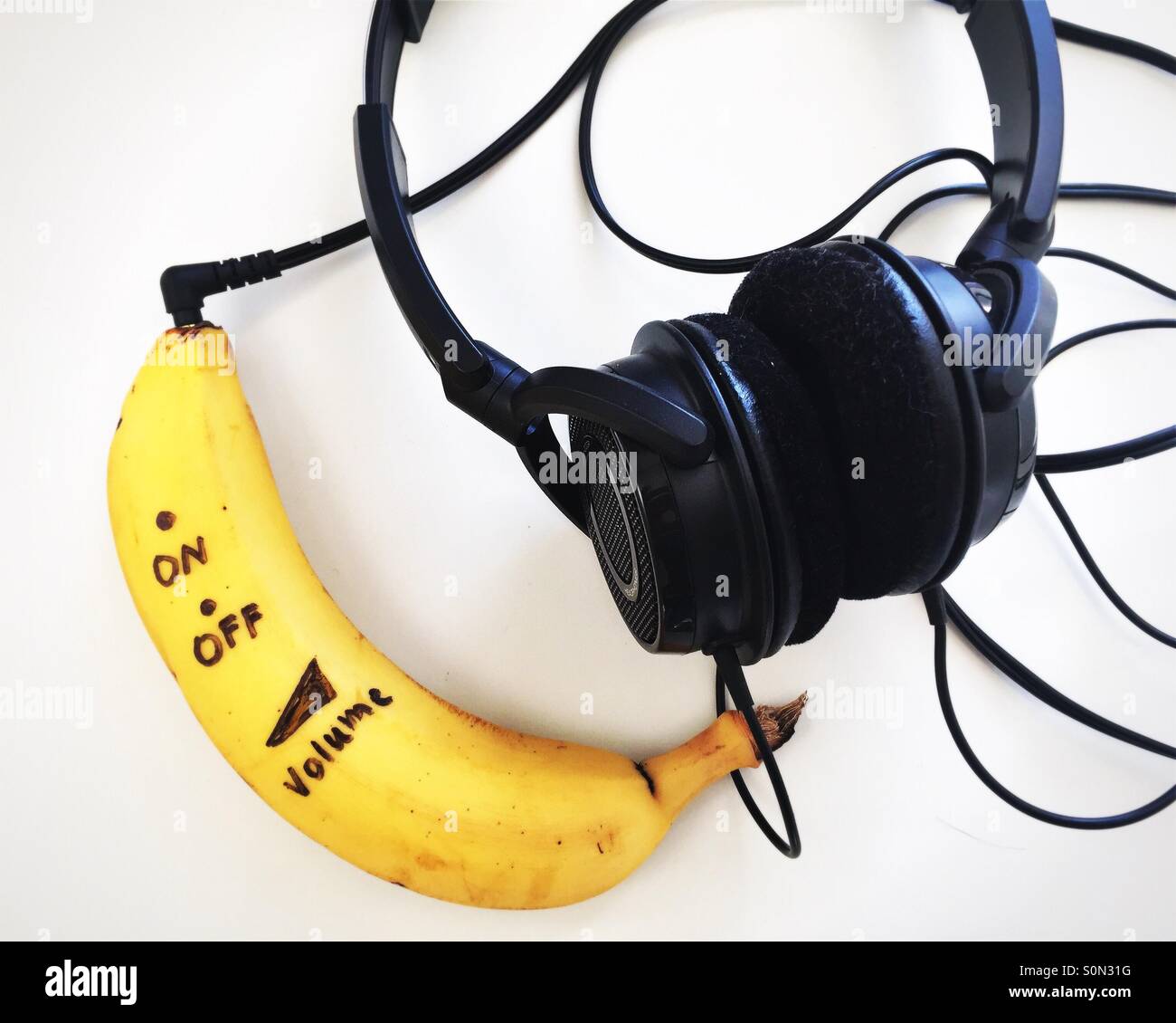 Musica di banana Foto Stock