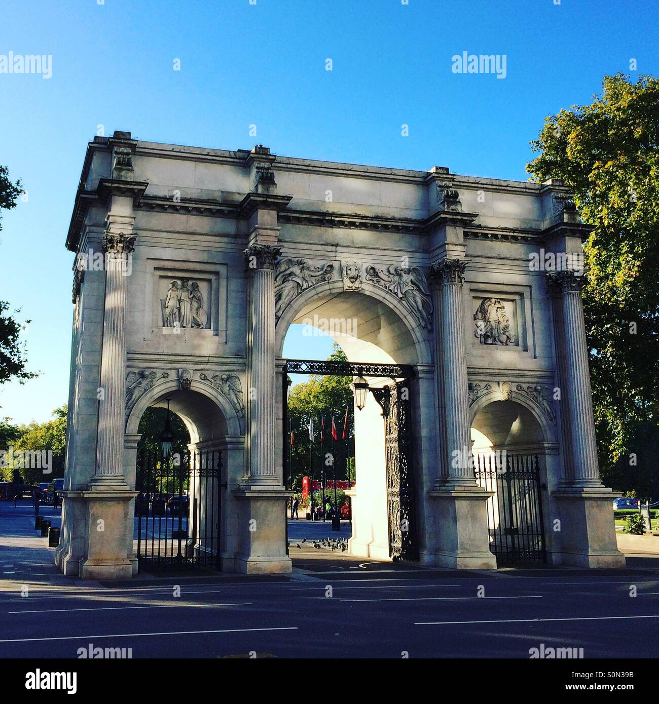 Marble Arch, Londra, Regno Unito. Foto Stock