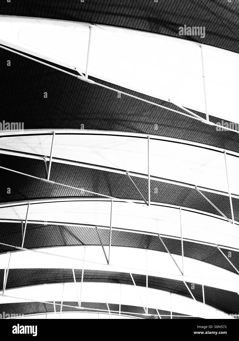 Abstract design del tetto Foto Stock